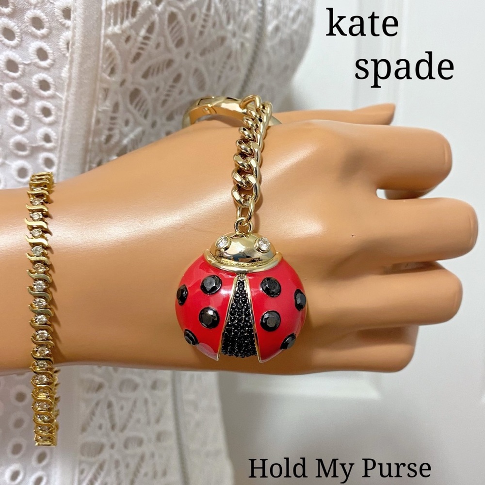 Kate Spade Ladybug Keychain Bag Charm NWT - Picture 2 of 6
